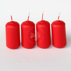 Kép 1/2 - adventi gyertya mártott 4db piros