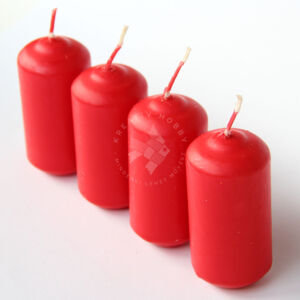 Kép 2/2 - adventi gyertya mártott 4db piros