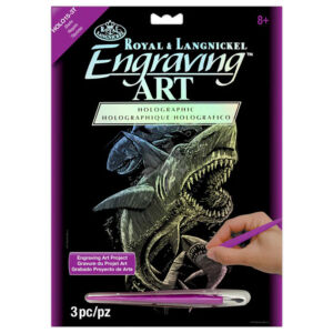 Kép 2/2 - Karckép holografikus - Cápák 20x25,5 cm