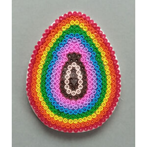 Kép 1/2 - Kirakólap vasalható gyöngyhöz, tojásalakú