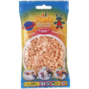 Kép 1/6 - Vasalható gyöngy, FOSZFORESZKÁLÓ PIROS