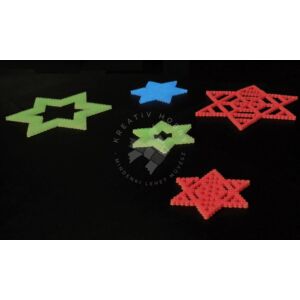 Kép 6/6 - Vasalható gyöngy - FOSZFORESZKÁLÓ PIROS 207-56