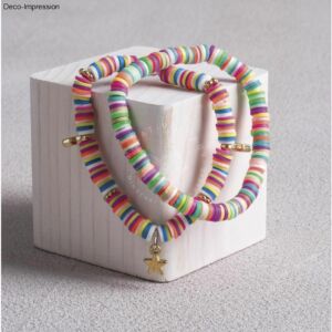 Kép 4/8 - Heishi gyöngy, ékszerkészítő készlet 