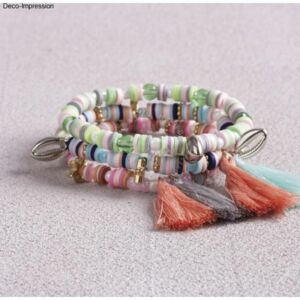 Kép 6/8 - Heishi gyöngy, ékszerkészítő készlet 