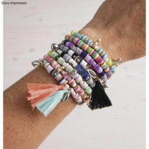 Kép 7/8 - Heishi gyöngy, ékszerkészítő készlet 