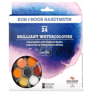 Kép 1/5 - KOH-I-NOOR Brillant aquarell vízfesték 24 szín