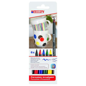 Kép 1/7 - Edding porcelánfestő készlet, ALAPSZÍNEK