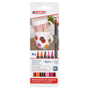 Kép 1/6 - Edding porcelánfestő készlet, MELEG SZÍNEK