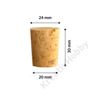 Kép 2/2 - Parafa dugó 20/24 x 30mm 4db