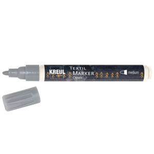 Kép 1/4 - Textiltoll sötét alapra - EZÜST, 2-4mm
