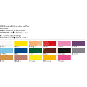 Kép 7/7 - Lakkfilc C Kreul 2-4mm,fehér 47010