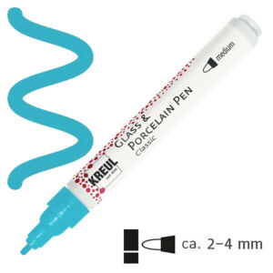 Kép 1/5 - Égethető filctoll porcelánra világoskék