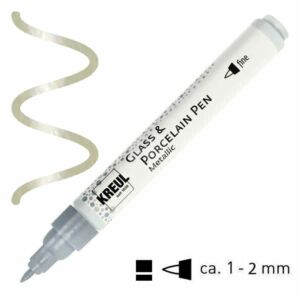 Kép 1/5 - égethető porcelánfilc ezüst kontúr