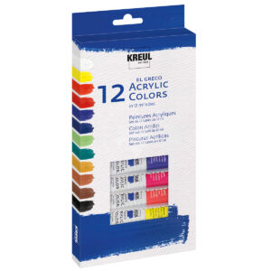 Kép 1/5 - KREUL El Greco akrilfesték készlet 12db