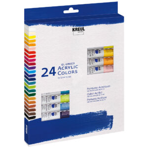Kép 1/5 - KREUL El Greco akrilfesték készlet 24db