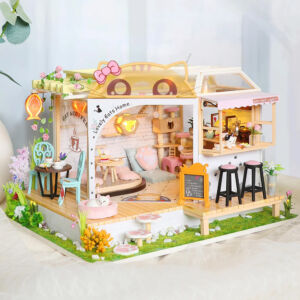 Kép 1/6 - miniatűr házikó - Cica kávézóterasz