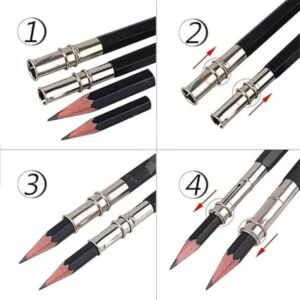 Kép 5/5 - Így tudod a hosszabbítóba beletenni a rövid ceruzát.