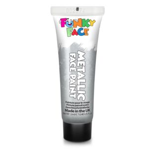 Kép 1/2 - Metál arcfesték tubusban, 12ml ezüst