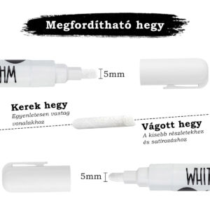 Kép 3/7 - White Chalk krétafilctoll 3-5 mm fehér