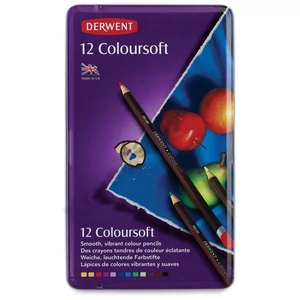 Kép 1/3 - Derwent COLOURsoft CERUZA 12 szín