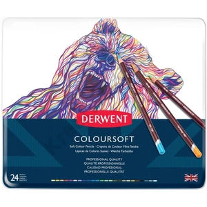 Kép 1/4 - Derwent Coloursoft színesceruza-készlet 24 szín