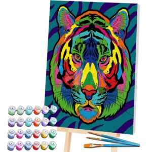 Kép 1/3 - Számozott kifestő 40x30 cm, Tigris