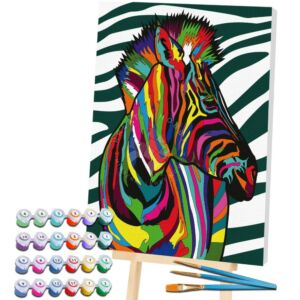 Kép 2/3 - Számozott kifestő 40x30 cm, Zebra