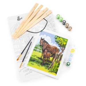 Kép 1/3 - Számozott kifestő tekercsben 30,5x40,6cm - Lovak