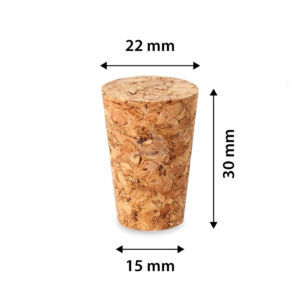 Kép 2/3 - Parafa dugó 30x22/15 mm 5 db