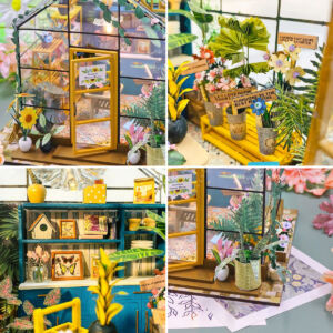 Kép 5/7 - miniatűr házikó - Napfényes üvegház