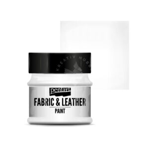 Kép 1/6 - Pentart Textil és bőrfesték 50 ml fehér