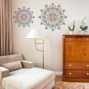 Kép 4/5 - Stencil 30x30cm, sarokdísz mintázatú