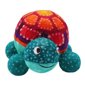 Kép 2/2 - préselt papírgolyó teknős