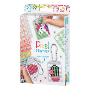 Kép 1/3 - Pixel kulcstartó szett 3 db-os - LÁNYOS