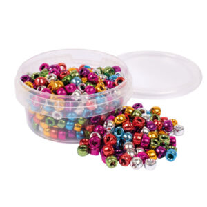 Kép 1/2 - Gyöngykészlet műanyag metál mix