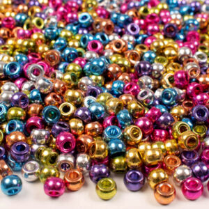 Kép 2/2 - Gyöngykészlet műanyag metál mix 300 db