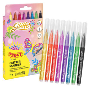 Kép 2/4 - JOVI Glitteres filctoll 8db/készlet