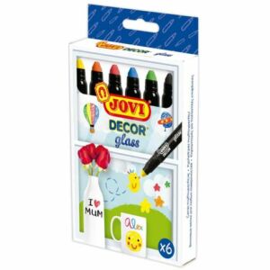 Kép 1/2 - JOVI Üvegfestő viaszkréta 6db/készlet