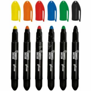 Kép 2/2 - JOVI Üvegfestő viaszkréta 6db/készlet