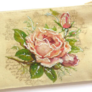 Kép 6/7 - pentart kontúr textilen csillogó rózsa