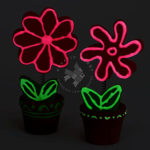 Kép 5/5 - Pentart kontúr sötétben világító virágok