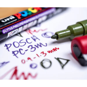 Kép 2/6 - uni posca festékfilctoll 3M minta