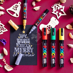 Kép 4/6 - Uni Posca festékfilctoll képeslap