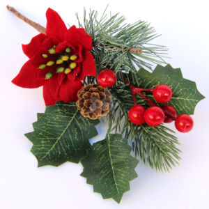 Kép 2/2 - Karácsonyi betűző mikulásvirággal 21cm