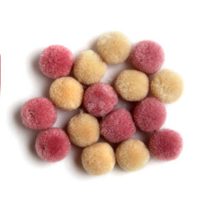 Kép 1/2 - Pompon 15mm, 16db/cs BÉZS/FÁRADT RÓZSASZÍN