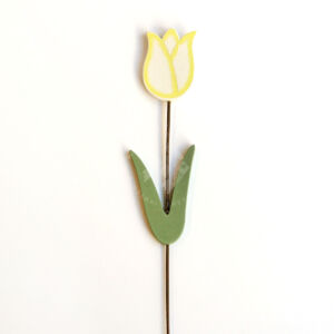 Kép 1/2 - Fatulipán drótszárral, 25 cm