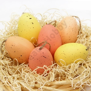 Kép 1/2 - műanyag húsvéti dekor tojások 6db