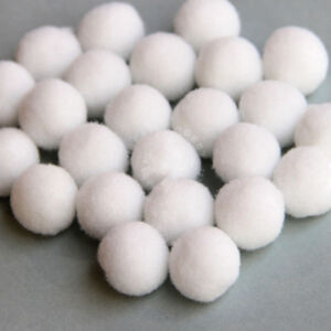 Kép 2/2 - pompon, fehér 15mm