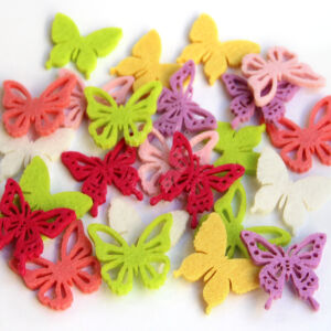 Kép 2/2 - Filcfigura - színes lepkék 24db