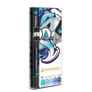 Kép 1/3 - Chameleon Color Tones marker, 5 db – kék árnyalatok